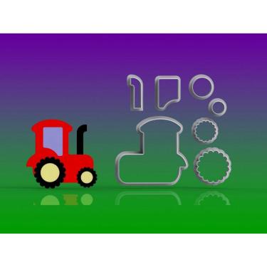 Imagem de Cortador Fazendinha Trator Modular Mod 2 Tamanho 6Cm
