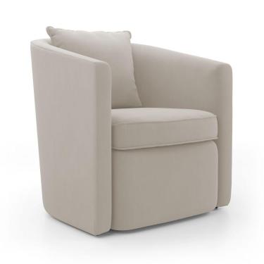 Imagem de Kit 02 Poltronas Decorativas Sala De Estar Aimê Veludo Bege Claro - Desk Design