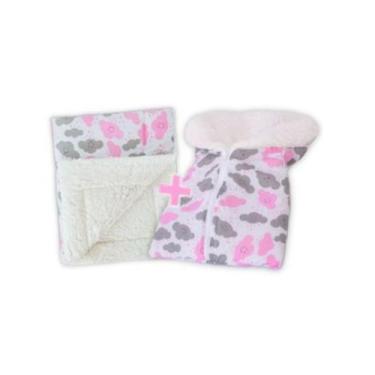 Imagem de Saco De Dormir Para Bebê Com Manta Sherpa Recém Nascido - Marli Baby E
