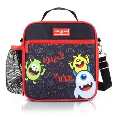 Imagem de Lancheira Térmica Infantil Amiguinhos Jacki Design – 4.180 Ml Monstro Preto