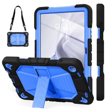 Imagem de JKSML Capa para Samsung Galaxy Tab A9+/A9 Plus 11 polegadas 2023, capa de proteção contra quedas de nível militar com suporte integrado e alça de ombro para tablet Tab A9+ (SM-X210/X216/X218), preto +