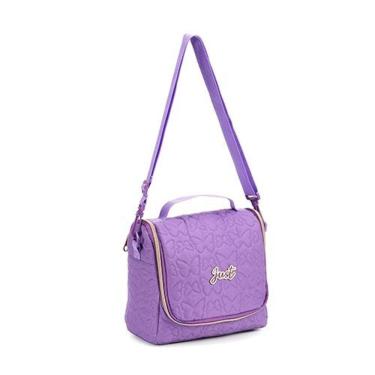 Imagem de Lancheira Para Meninas Just Alça Para Ombros Sistema Térmico Resistente Reforçada - Just La - Denlex Cor Roxo