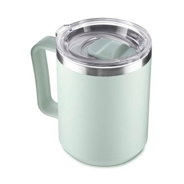 Imagem de Caneca Térmica Café 450ml Com Tampa Aço Inox Parede Dupla Verde