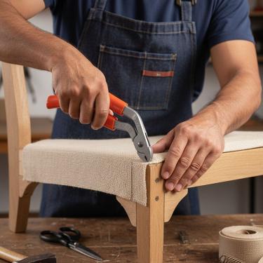 Imagem de Alicate Para Grampo U – Ferramenta Profissional Para Estofados, Tapeçaria, Marcenaria E Estruturas Metálicas