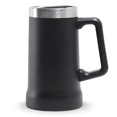 Imagem de Caneca Térmica Inox 710ml Parede Dupla  Mantém 6h Quente e 12h Gelado 