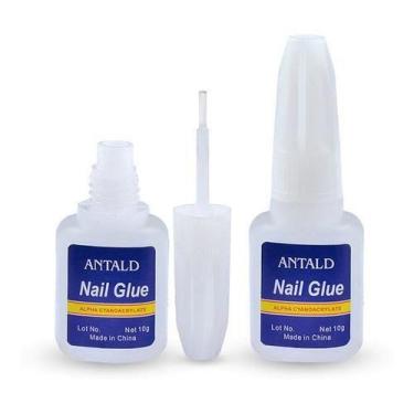 Imagem de 6 Un Cola Para Unhas Com Pincel Aplicador Postiça Tips Alongamento Kit