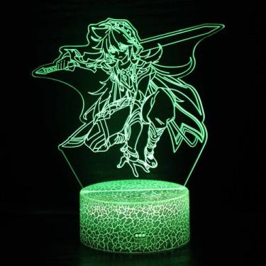 Imagem de Luz noturna Genshins Impacts LED 3D Colorful Touch Visual - taiyuanket