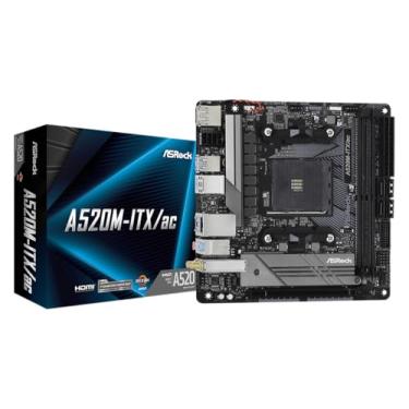 Imagem de ASRock Placa Mãe A520M-ITX/ac WiFi (AM4/DDR4/HDMI/DisplayPort/802.11ac/M.2/USB3.2) - A520M-ITX/ac WiFi