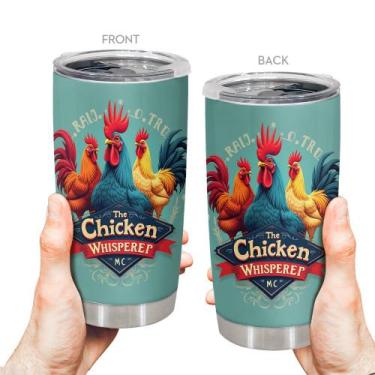 Imagem de Caneca de café Tumbler Oasisdream 600 ml de aço inoxidável com estampa