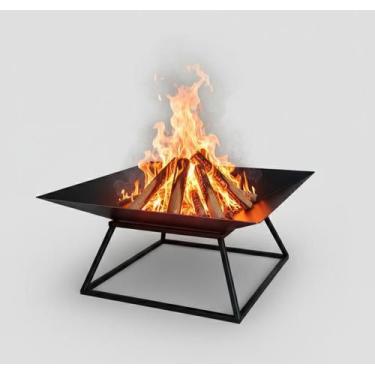 Imagem de Lareira Externa 60cm para Jardim a Lenha Fogueira - Lazer e Você