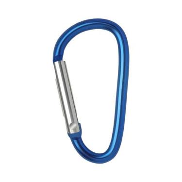 Imagem de Mosquetão De Alumínio Com Argola Em D E Gancho De Engate Rápido, 50/10