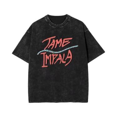 Imagem de Camiseta Vintage Masculina Com Estampa Gráfica Tame Impala, Moda Retro