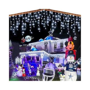 Imagem de Guirlanda De Natal LED De 5M Com Luzes Em Forma De Gelo, 04-06m, AC 22