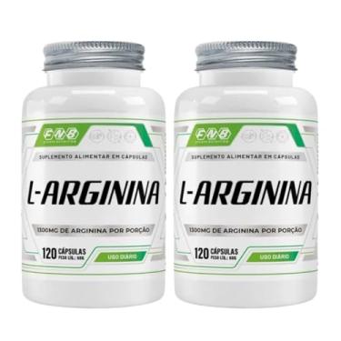 Imagem de Kit Com 2 L-arginina 100% Pura 120 Cápsulas 500mg - FNB