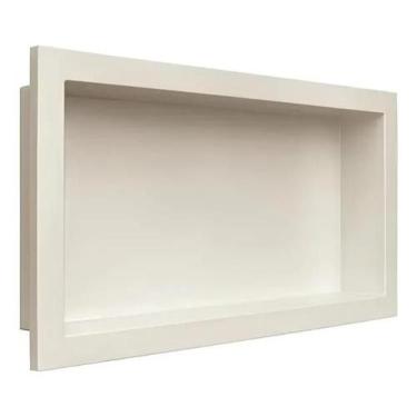 Imagem de Nicho De Parede Para Banheiro de Embutir 30x60 Tipo Porcelanato Bege G