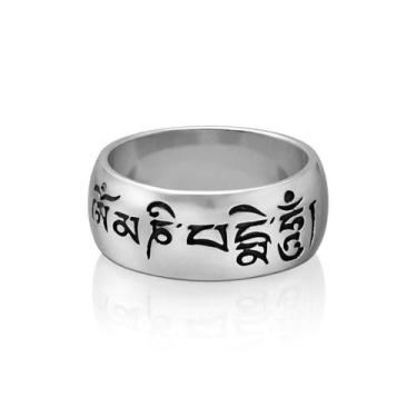 Imagem de Anel Mantra Om Mani Padme Hum Tibetano, Prata 925 - Trajano Joias, 20