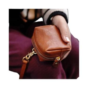 Imagem de Carteira Mini Feminina Com Zíper, Pequena Bolsa Para Moedas, Porta-Car