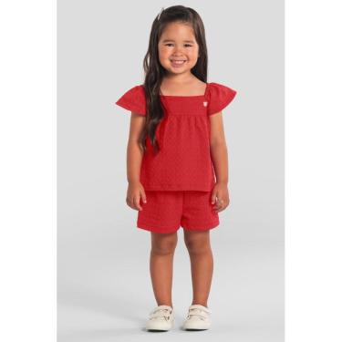 Imagem de Conjunto infantil menina em cotton texturizado Brandili