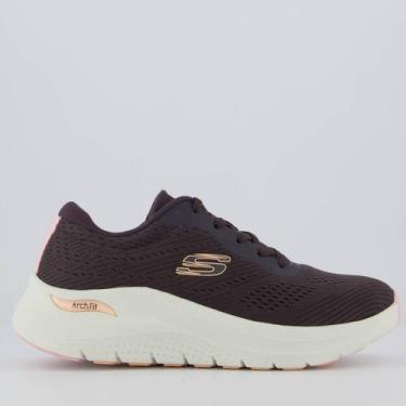 Imagem de Tênis Skechers Arch Fit 2.0 Feminino Cinza Escuro, 35