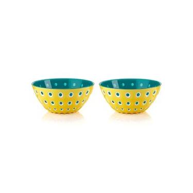 Imagem de Conjunto De Bowls Em Acrílico Verde E Amarelo Le Murrine 12Cm 2 Peças - Guzzini