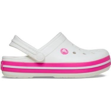 Imagem de Sandália Crocs Crocband Clog T White/Pink Crush-Unissex