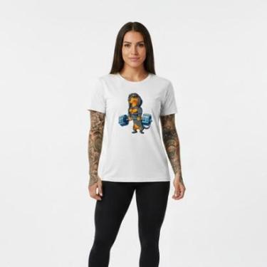 Imagem de Camiseta Feminina Algodão Premium CACHORRINHO Dontshauder Treino-Feminino