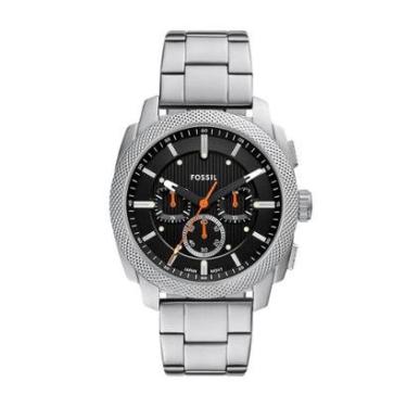 Imagem de Relógio Fossil Masculino Machine Prata - FS6095/1PN Relógio Fossil Masculino Machine Do...