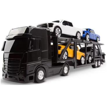 Imagem de Caminhão Cegonheira Petroleum Roma Brinquedos, Preto