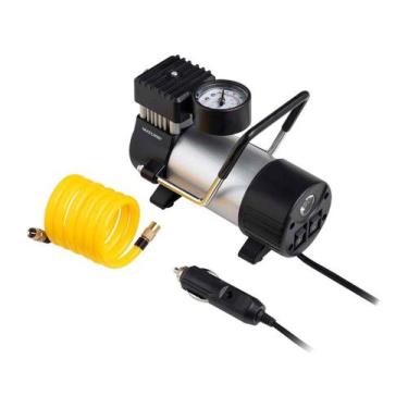 Imagem de Compressor De Ar 12v 25l C/ Bicos e Lanterna Integrada - Multilaser