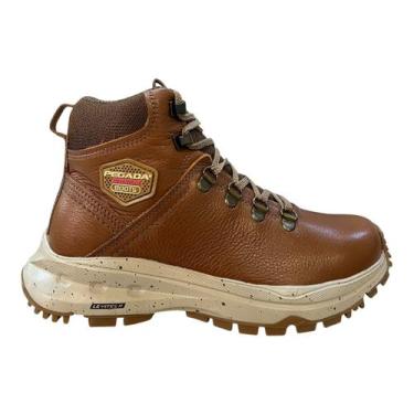 Imagem de Bota Coturno Feminino Pegada Couro Ultraconforto Impermeável Antiderra
