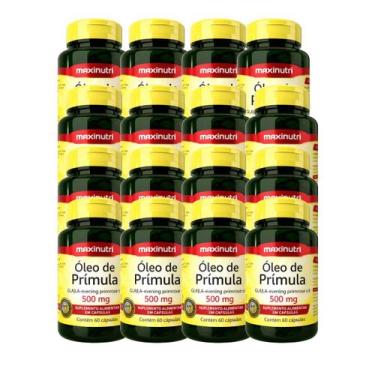 Imagem de Kit 16 Óleo de Prímula 500mg 60 Cápsulas Maxinutri