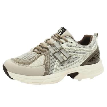 Imagem de Tenis Feminino Confortavel Resisitente Estilo Casual Ramarim, Marrom, 