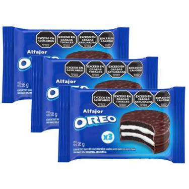 Imagem de Alfajor Argentino Oreo Triplo 56g - 3 Unid - Mondelez