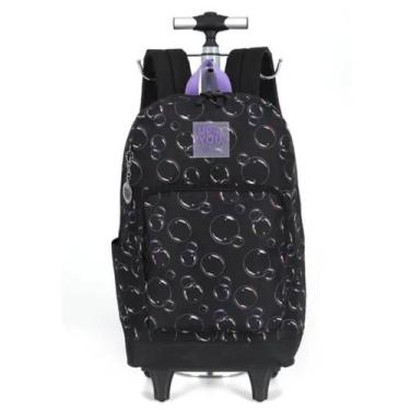 Imagem de Mochila de Rodinha Com Alça Escolar Infantil Bolhas - UP4YOU, 1