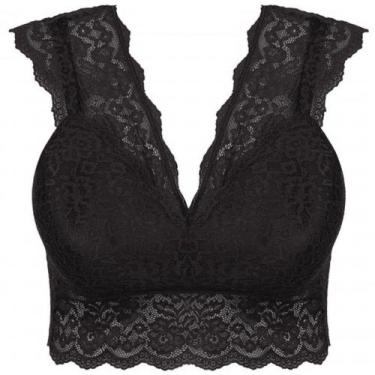 Imagem de Top com bojo rendado plus 703800 liebe - preto