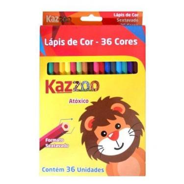 Imagem de Lápis de cor kazoo sextavado com 36 cores