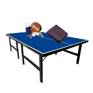 Imagem de MESA PING PONG 1019 KLOPF + KIT 5030 + Capa Mesa Aberta