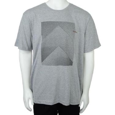 Imagem de Camiseta Masculina Pierre Cardin Plus Size Cinza - 45471, 07