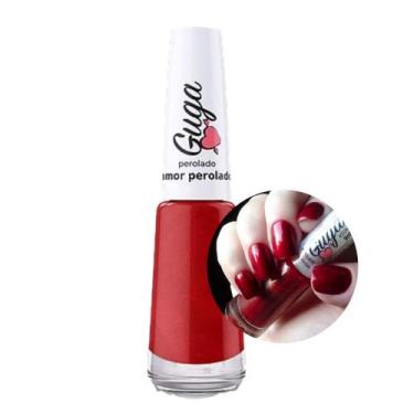 Imagem de Esmalte para Unhas Cor Vermelho Amor Perolado 504 8ml Guga