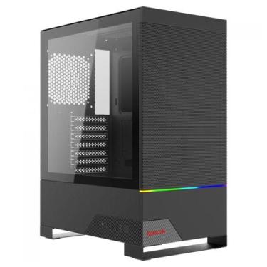 Imagem de Gabinete Gamer Redragon Carbon - Vidro Temperado - RGB - ATX - Preto -