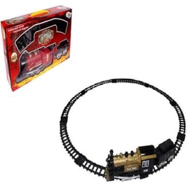 Imagem de Trem locomotiva pista trilho ferrorama com luz som brinquedo trenzinho
