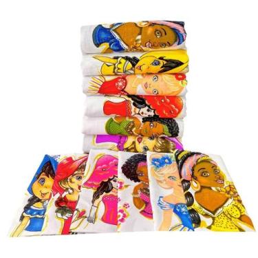 Imagem de Kit 24 Panos Para Fazer Saia Crochê Bonecas Com Glitter Bonequinha Art