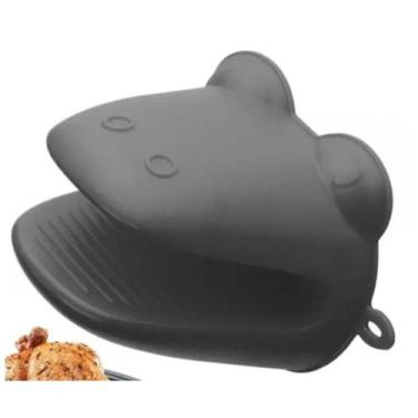 Imagem de Luva Silicone Pegador Jacaré Anti Calor Cozinha COR VERMELHO - Clink, 
