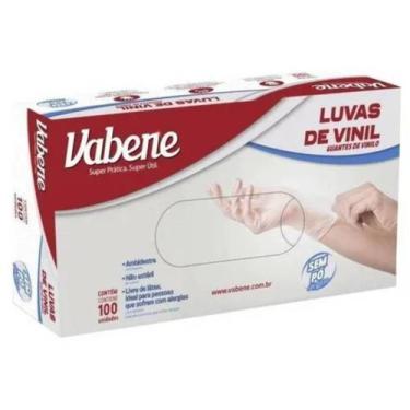 Imagem de Luva De Vinil Descartável GG Sem Pó Caixa Com 100 UN CA 48.648 VABENE