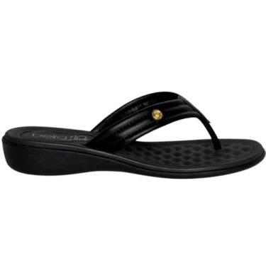 Imagem de Tamanco Chinelo Feminino Conforto Beira Rio 8224.846.9830, Preto, 37