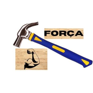 Imagem de Martelo Unha De 29mm Cabo Fibra Emborrachado 700g Resistente - Eda