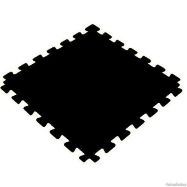 Imagem de Tatame Tapete EVA 100x100x1cm 10mm Preto Emborrachado Linha PREMIUM