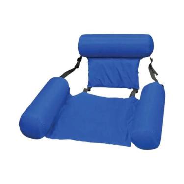 Imagem de Colchão Inflável Dobrável Para Piscina, Rede Flutuante, Espreguiçadeir