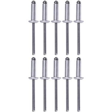 Imagem de Rebite de Fixação 422096 para Montagens em Alumínio Cinza Worker 4,8mm X 16mm 10 Peças Bivolt