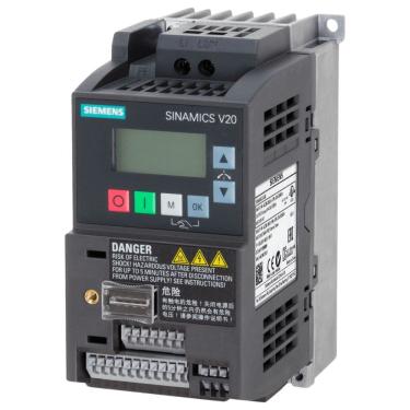 Imagem de Inversor V20 Controle de Velocidade Proteção Contra Sobrecarga Inox Siemens 120CM 6SL3210-5BB17-5UV1